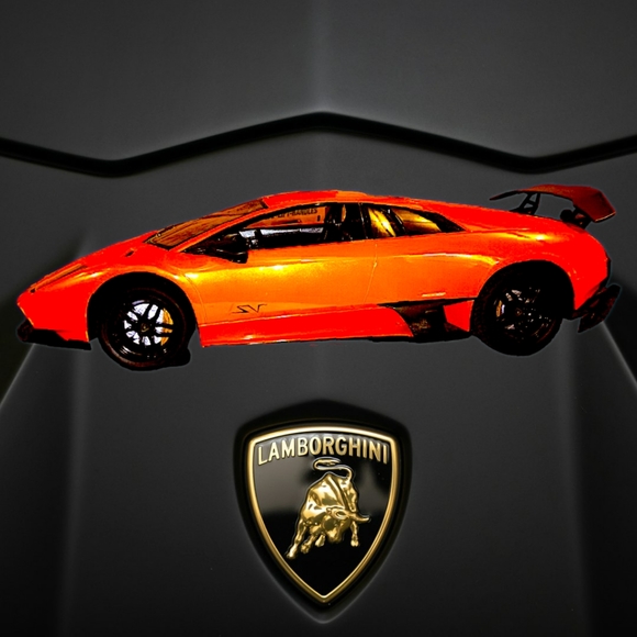 Lamborghini Murcielago Orange/Black LP-670-4 SV 2.4 GHZ 1:10 Scale Car Only - Picture 2 of 6